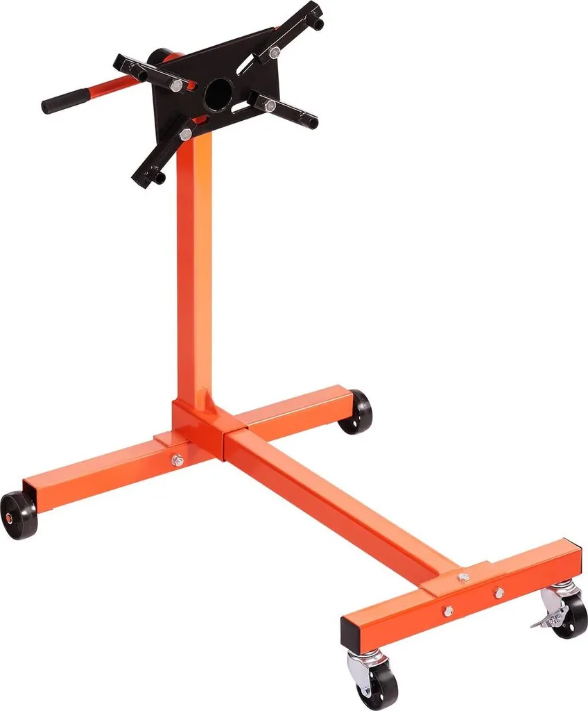 Support Moteur Rotatif 340 kg avec Tête Pivotante 360° et 4 Bras Réglables