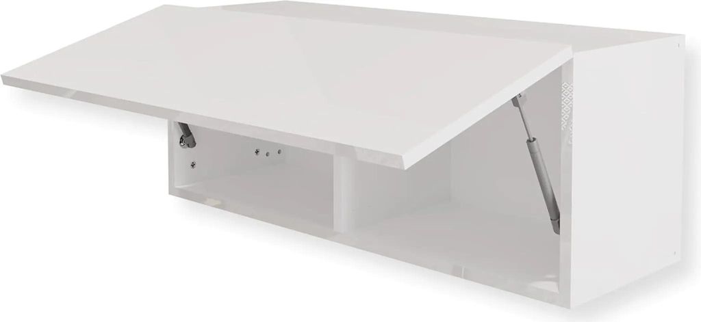 Meuble Mural Suspendu Blanc Brillant 90 x 35 x 32 cm – Image du produit 