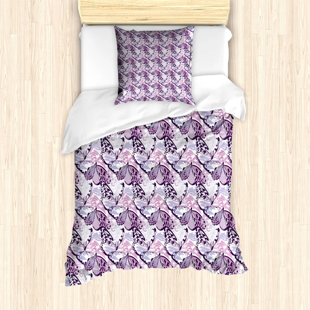 Copripiumino ABAKUHAUS 135x200 Microfibra Viola - Alta Resistenza