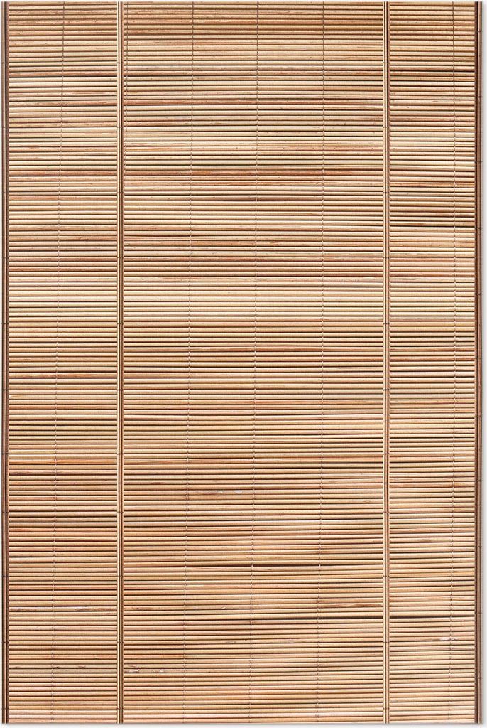 Schilfholz Dekoration – Vinyl Fußmatte – 140x210 cm – Rutschfest, Pflegeleicht & Langlebig