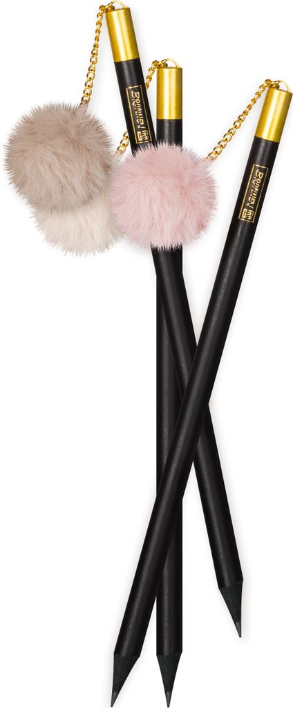 BRUNNEN 102732907 Bleistift schwarz m. Bommel