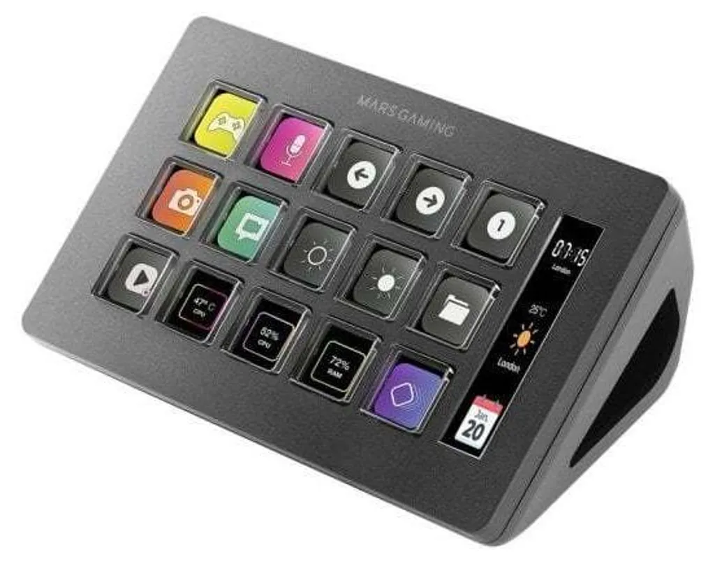 Console de Streaming MSD-ONE Mars Gaming pour Raccourcis Macro et Tchat