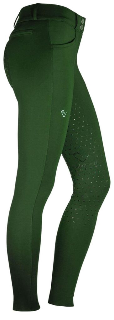 etalon vert Reithose Damen Full-Grip Hochbund Belissimo Forest Green L