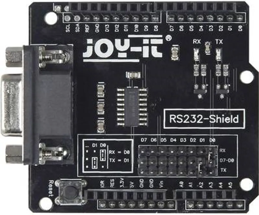 Interface RS232 Shield pcd-rs232 : Connectez vos Appareils Série à Arduino