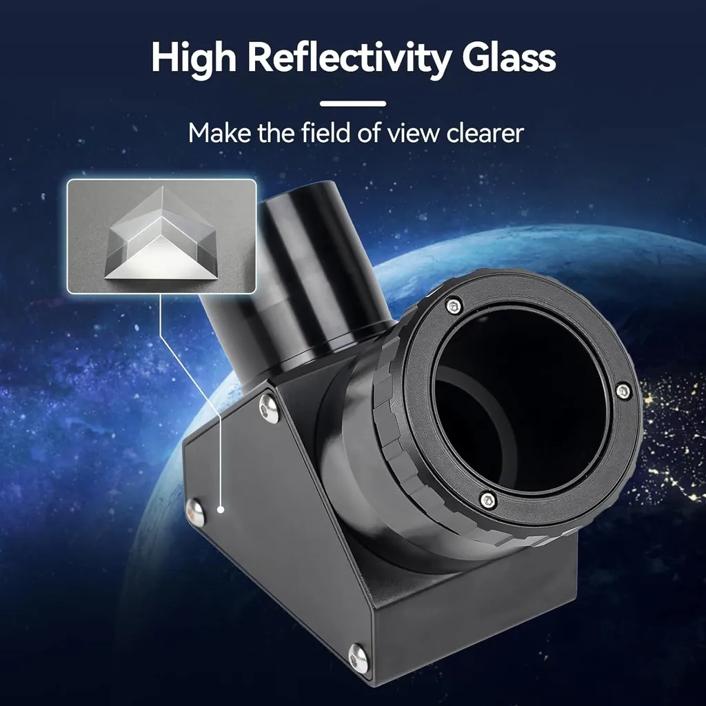 Accessoire Télescope pour Observation Confortable Miroir Diagonal 90°
