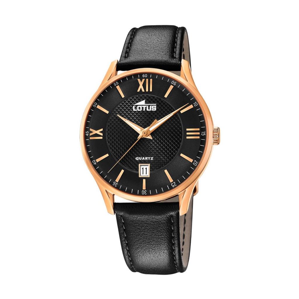Lotus Herren Armbanduhr Lederband schwarz 18404/D