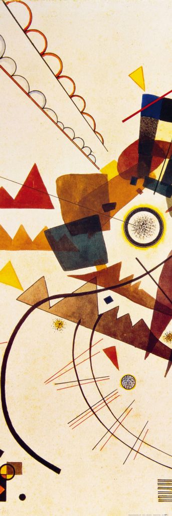 Wassily Kandinsky Kunstdruck Bild - Ringsum, 1924 (158 x 53 cm)