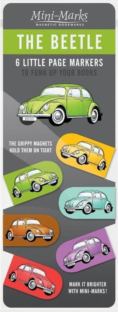Magnetische Auto-Lesezeichen - Käfer VW Garbus 6 Stk