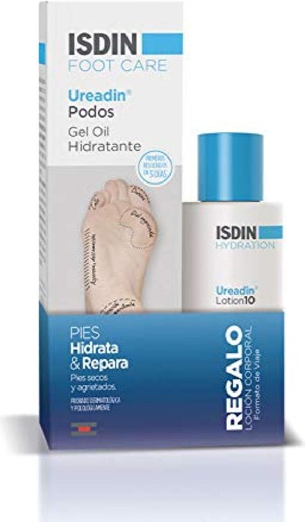 Isdin Ureadin Podos Gel Öl 75ml Set 2 Stück