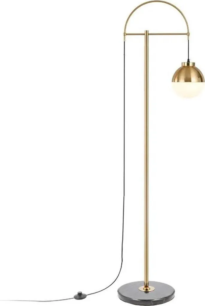Lampadaire Abies F métal laiton doré 240V - Éclairage chic Ø 20 cm