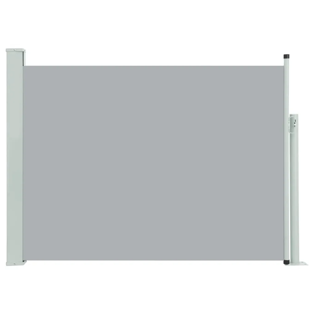 Frangivento Estensibile 120x500 cm Grigio | Tenda Laterale da Esterno