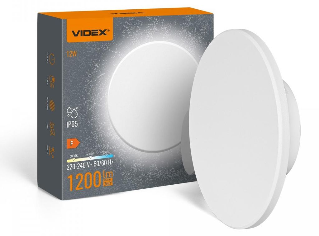 Applique da esterno a LED bianca da 12 W con luce Immagine del prodotto 