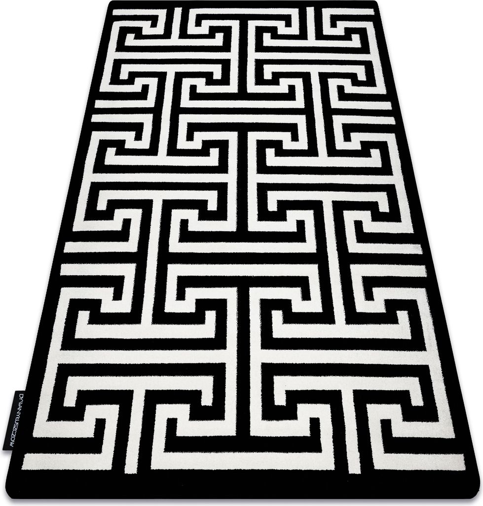 Teppich HAMPTON Crown schwarz Schwarz 120x170 cm