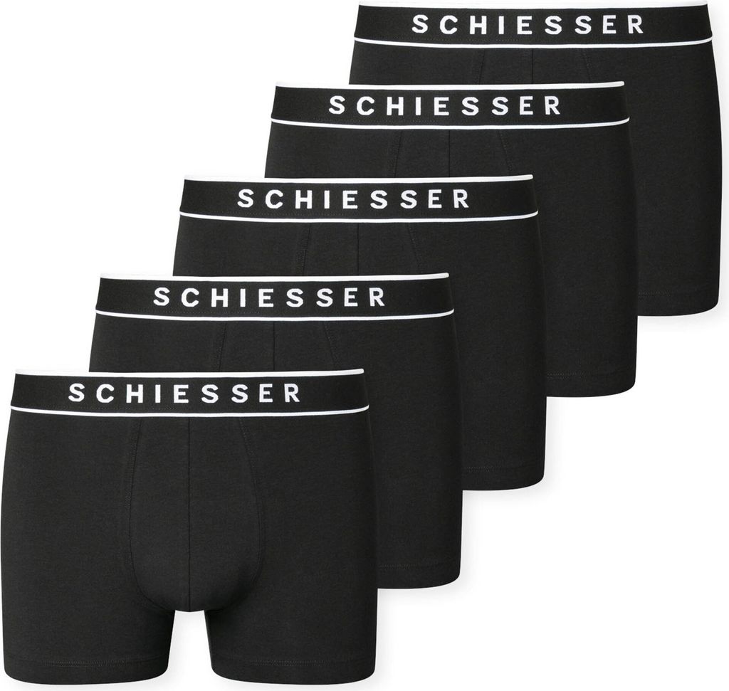 Schiesser Herren Boxershorts 95/5 Organic Baumwolle | 5er Pack | 7851
