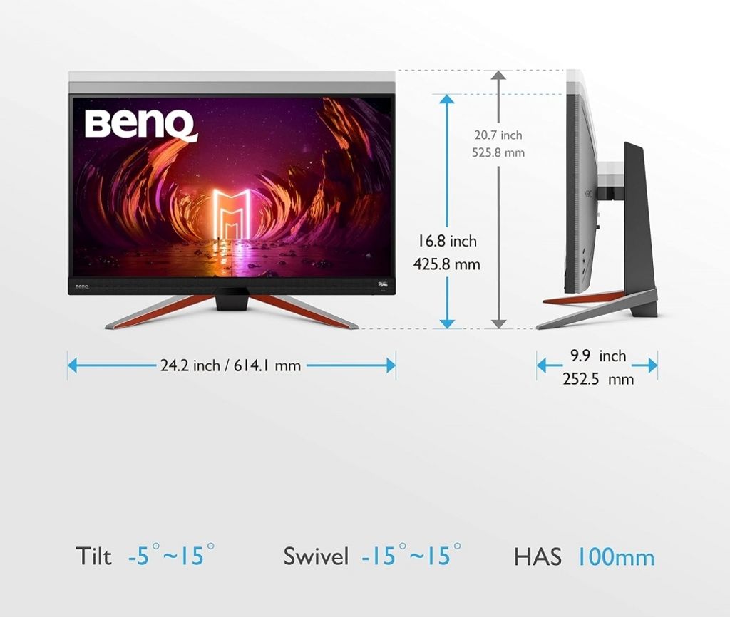 BenQ EX2710Q, 68,6 cm (27"), 2560 x 1440 Pixel, 2K Ultra Produktbild 10