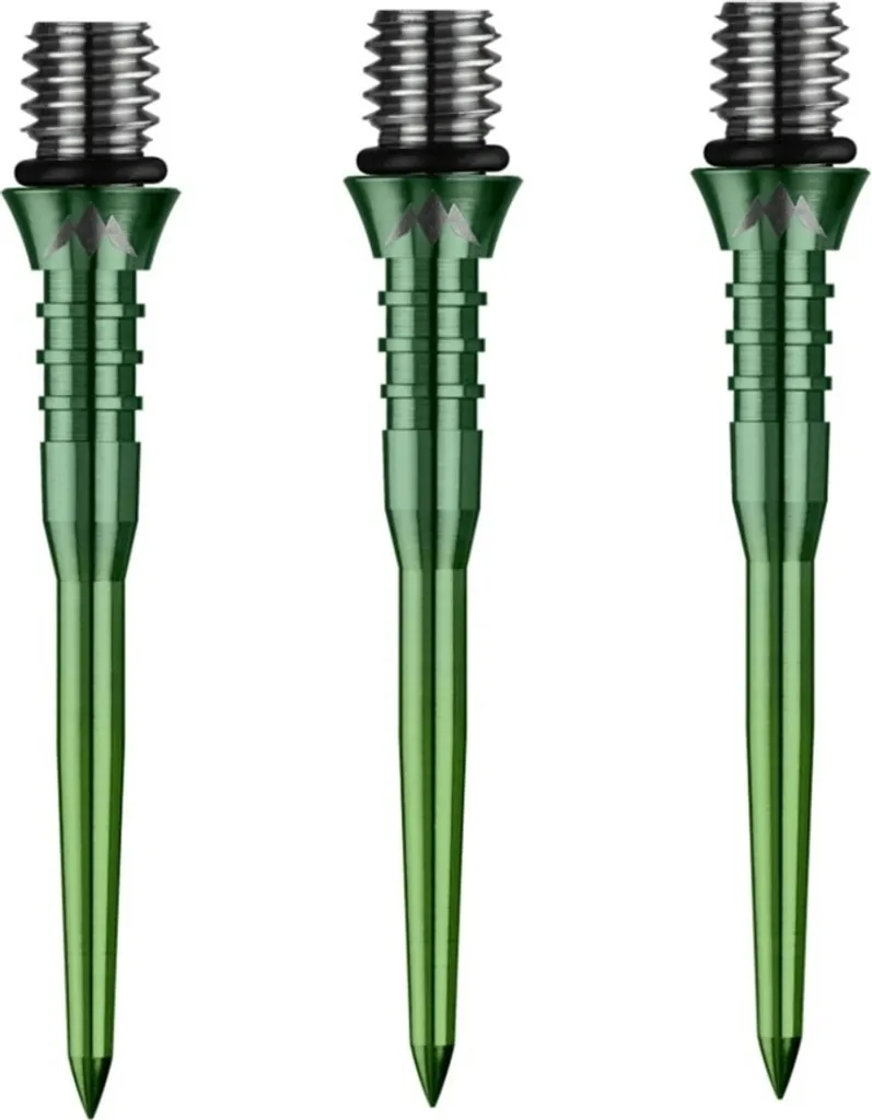 Pointes métalliques Titan Pro Cannelées Vertes 30 mm pour fixation