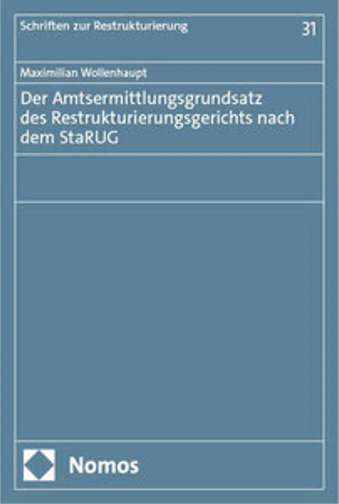 StaRUG : Analyse du Principe d'Enquête d'Office pour Restructuration