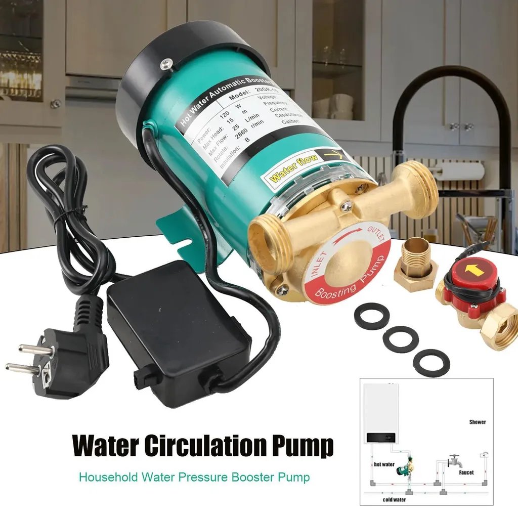 Pompe de circulation d'eau 120W pour booster le débit de la douche