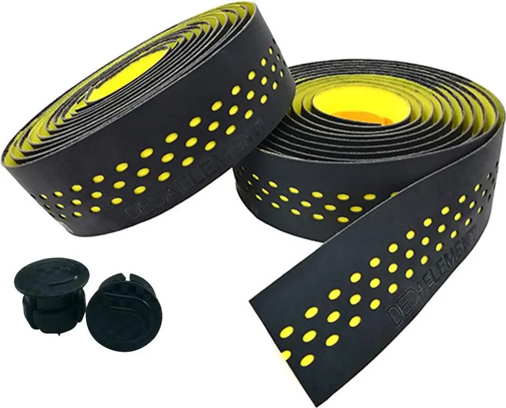 Ruban de cintre Deda Presa noir et jaune pour guidon de vélo de route