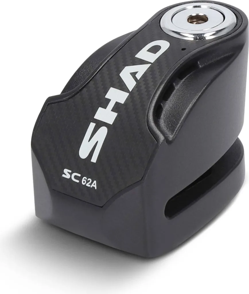 Antivol Moto SHAD SC62A Compact avec Axe 10 mm en Acier Trempé Noir