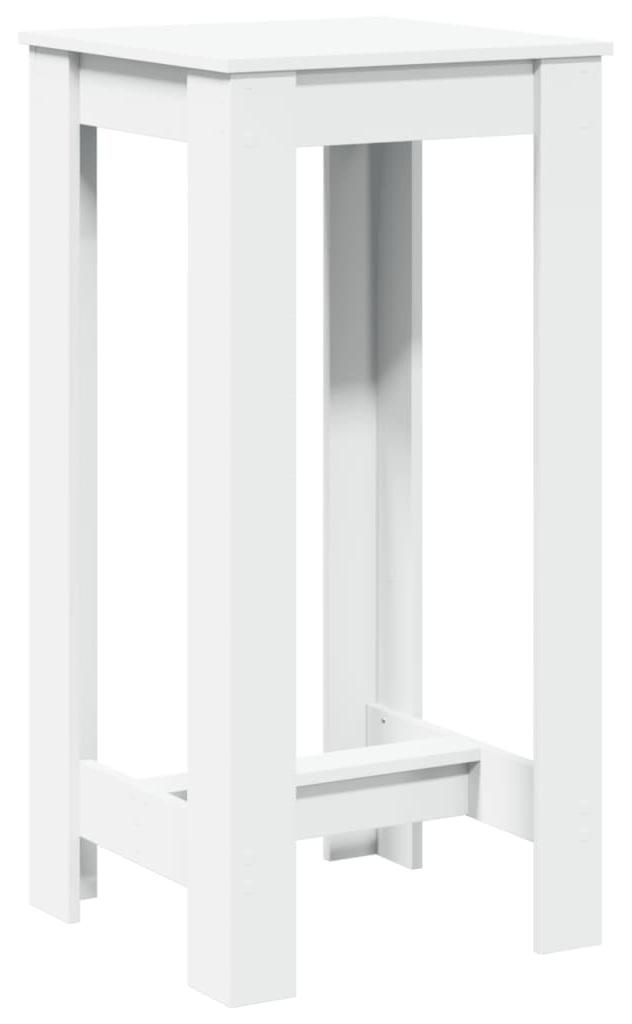 vidaXL Stolik barowy biały 51x50x103,5 cm materiał Zdjęcie produktu 
