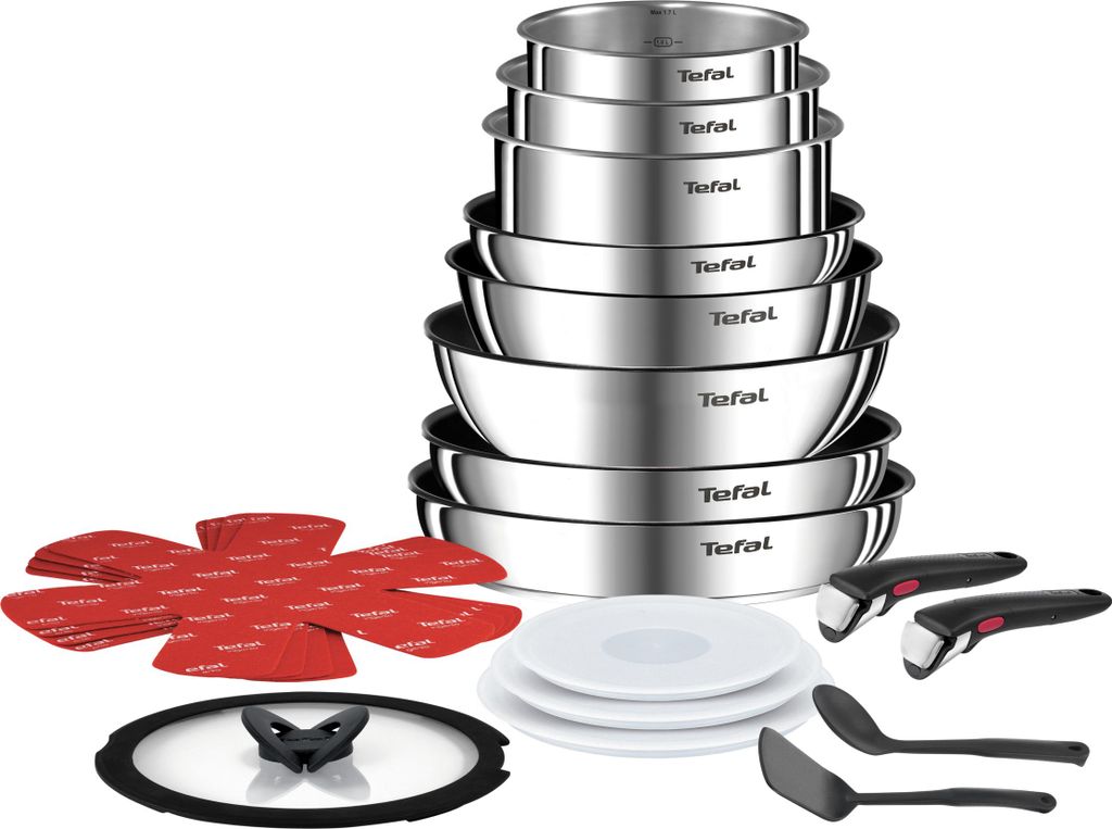 TEFAL Ingenio L897SJ04, ensemble mixte, noir, acier Image du produit 