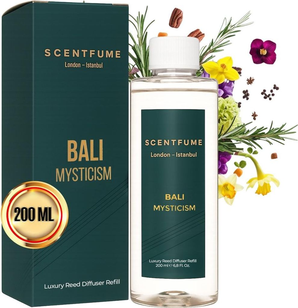 Scentfume Reed Diffuser Nachfüllung 200 ml | Langanhaltendes Raumduftöl
