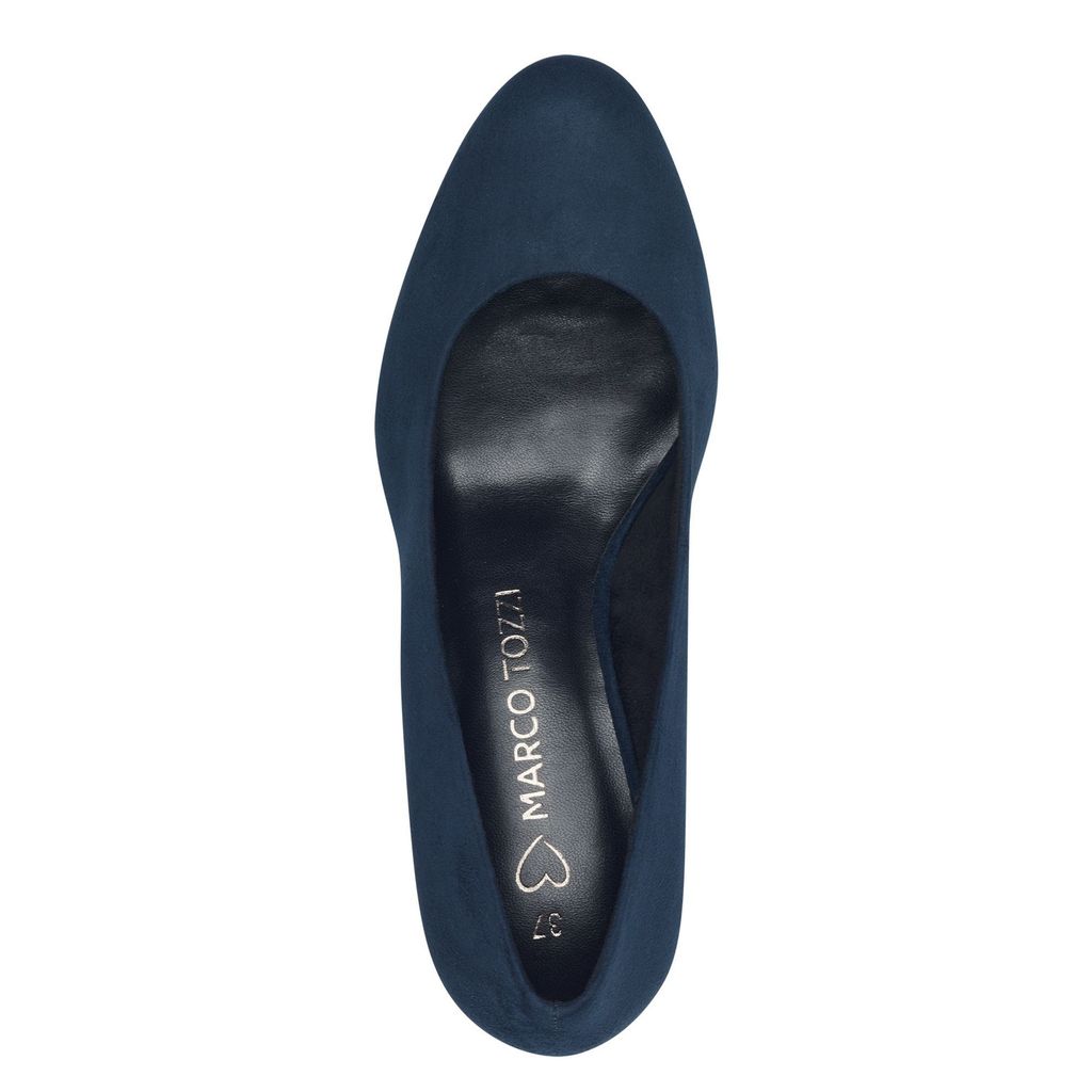 MARCO TOZZI Damen Pumps Trichterabsatz samtige Haptik runde Produktbild 4