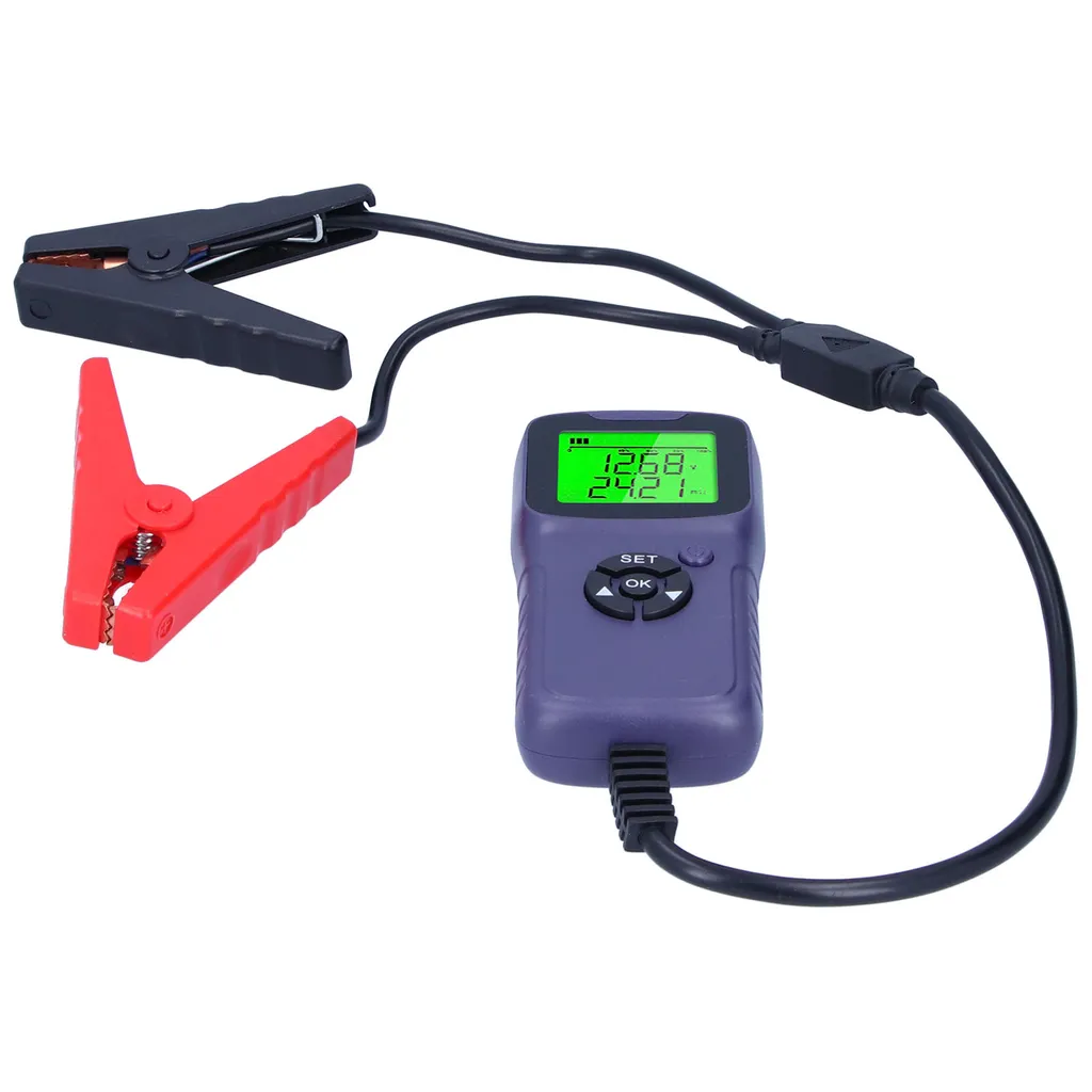 Testeur Batterie LCD A300 avec Analyseur Numérique - Design Pourpre Compact - 2
