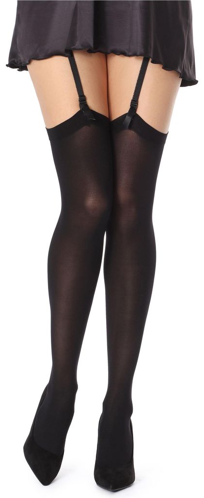 Bellivalini Damen Strapsstrümpfe Mikrofaser 60 DEN Produktbild 