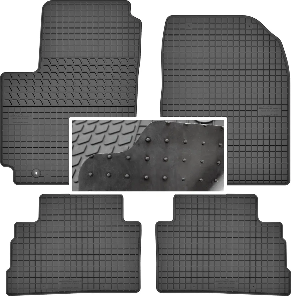 Set Tappetini Gomma Hyundai Kona 2017-2023 - Qualità OEM Prezzo Outlet