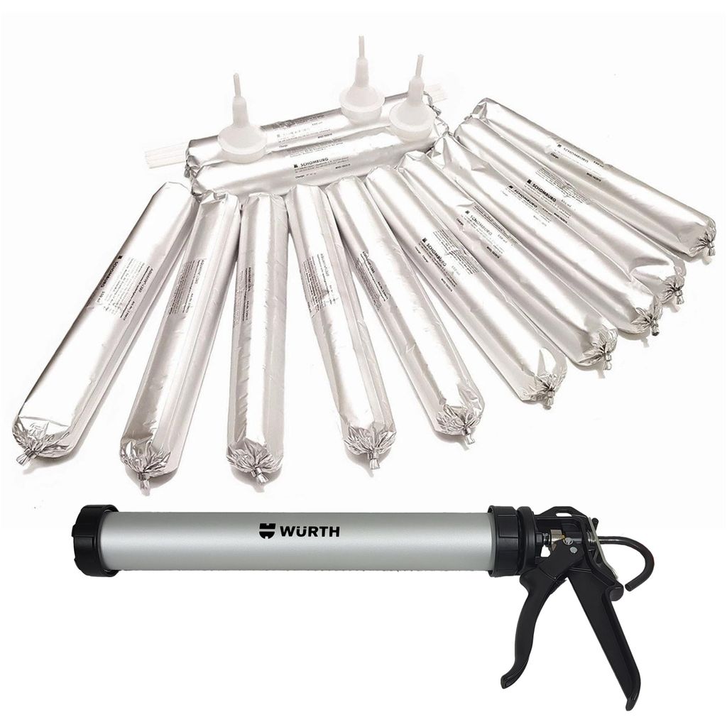 Set SCHOMBURG AQUAFIN-i380 12×550 ml + pistola a iniezione Immagine del prodotto 