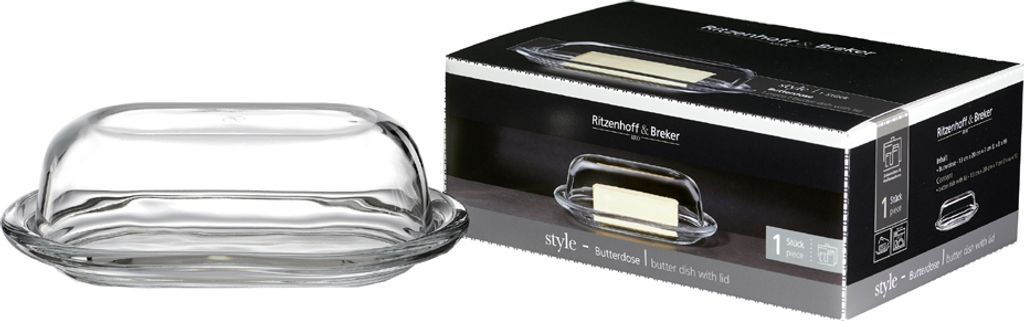 Ritzenhoff & Breker Butterdose "STYLE" aus Glas