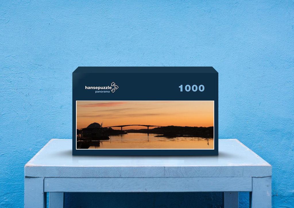 hansepuzzle 37203 - Sonnenuntergang Puzzle, 1050 Teile, Natur, 60,0 x 46,0cm mit hochwertiger Aufbewahrung, Kartonbox & Beutel
