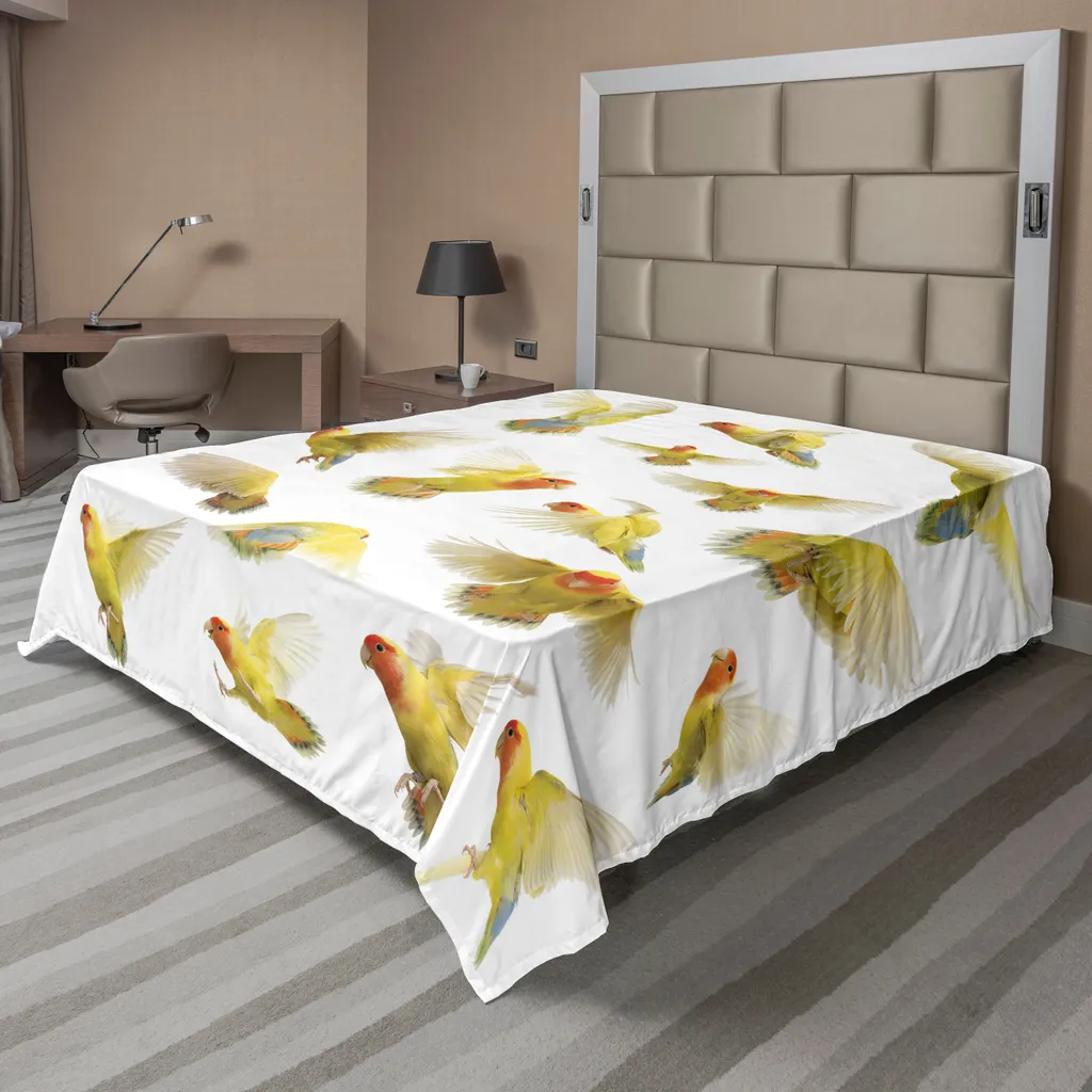 Linge de lit décoratif 244x205 cm style Wild Life pour chambre parentale