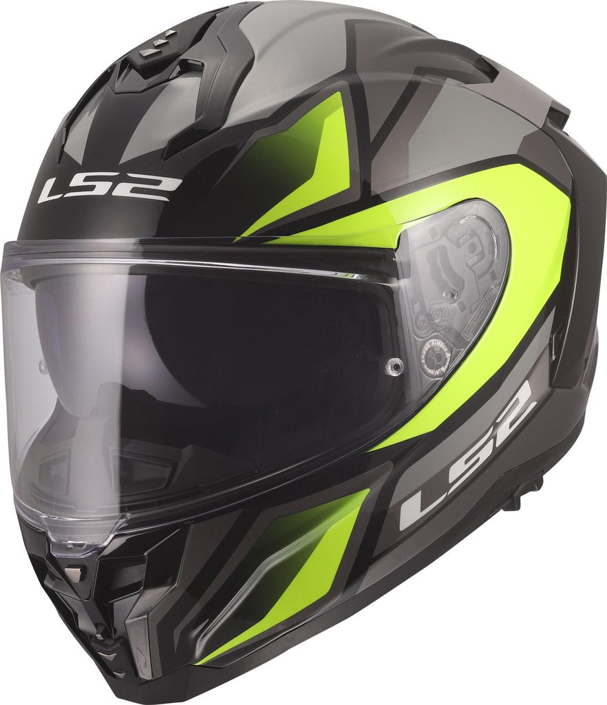 LS2 FF817 Challenger II Viper Helm, grau/gelb, L (59/60) Produktbild 