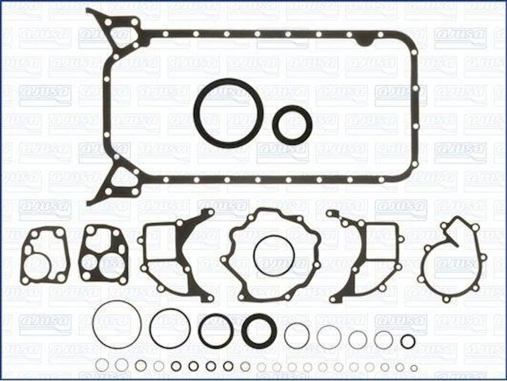 AJUSA 54010500 Dichtungssatz Kurbelgehäuse passend für MERCEDES-BENZ 190 (W201) Stufenheck (W124) C-Klasse Limousine (W202) E-Klasse Limousine (W...