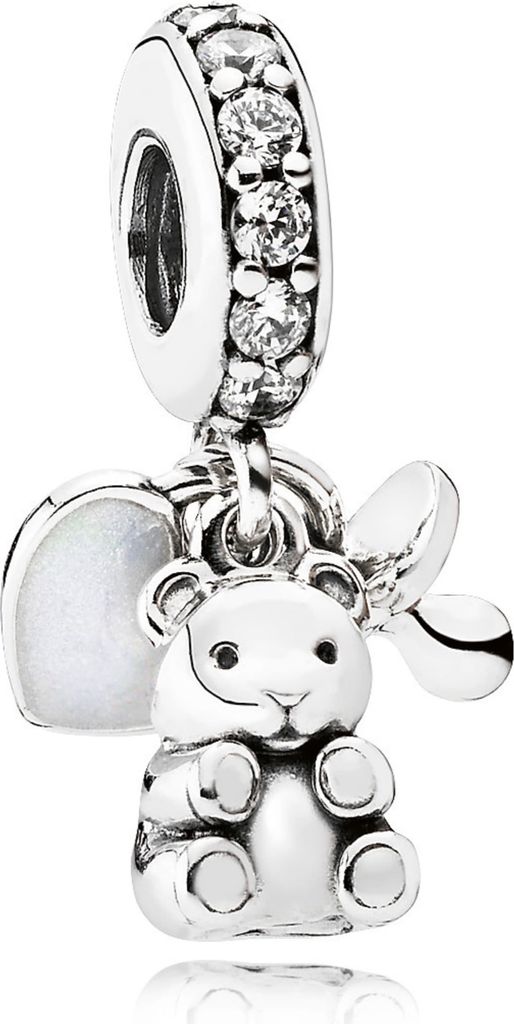 Pandora 792100CZ Charm-Anhänger Baby Teddybär Sterling Produktbild 