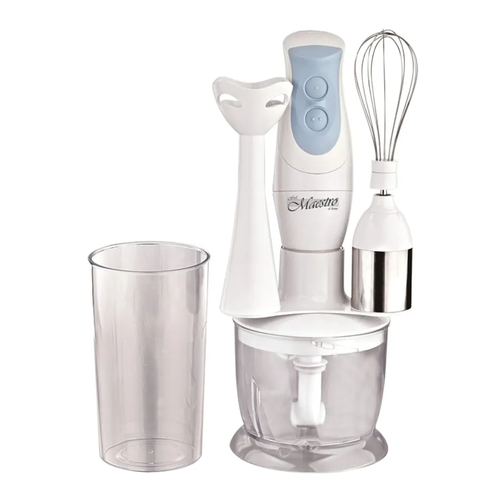 Mixeur culinaire blanc Feel-Maestro MR563 avec bol de 0,6 litre