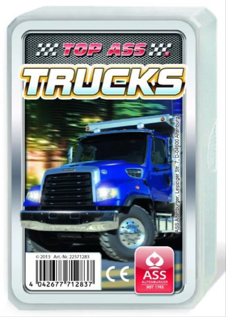 TOP ASS Quartet Trucks Set de Jeu avec Comparatif Technique de Camions - 4