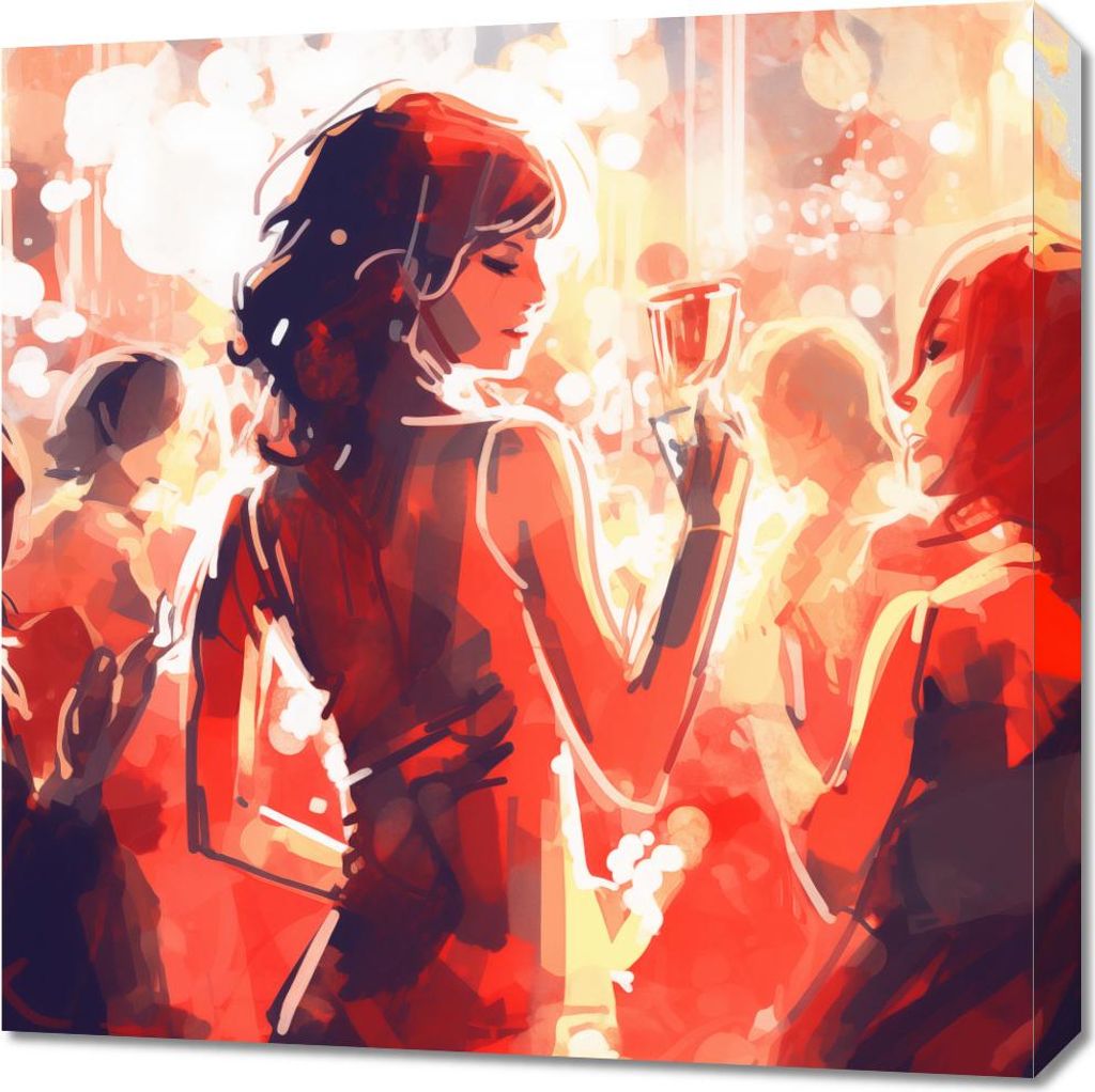 Bild 60x60cm Abenddämmerung