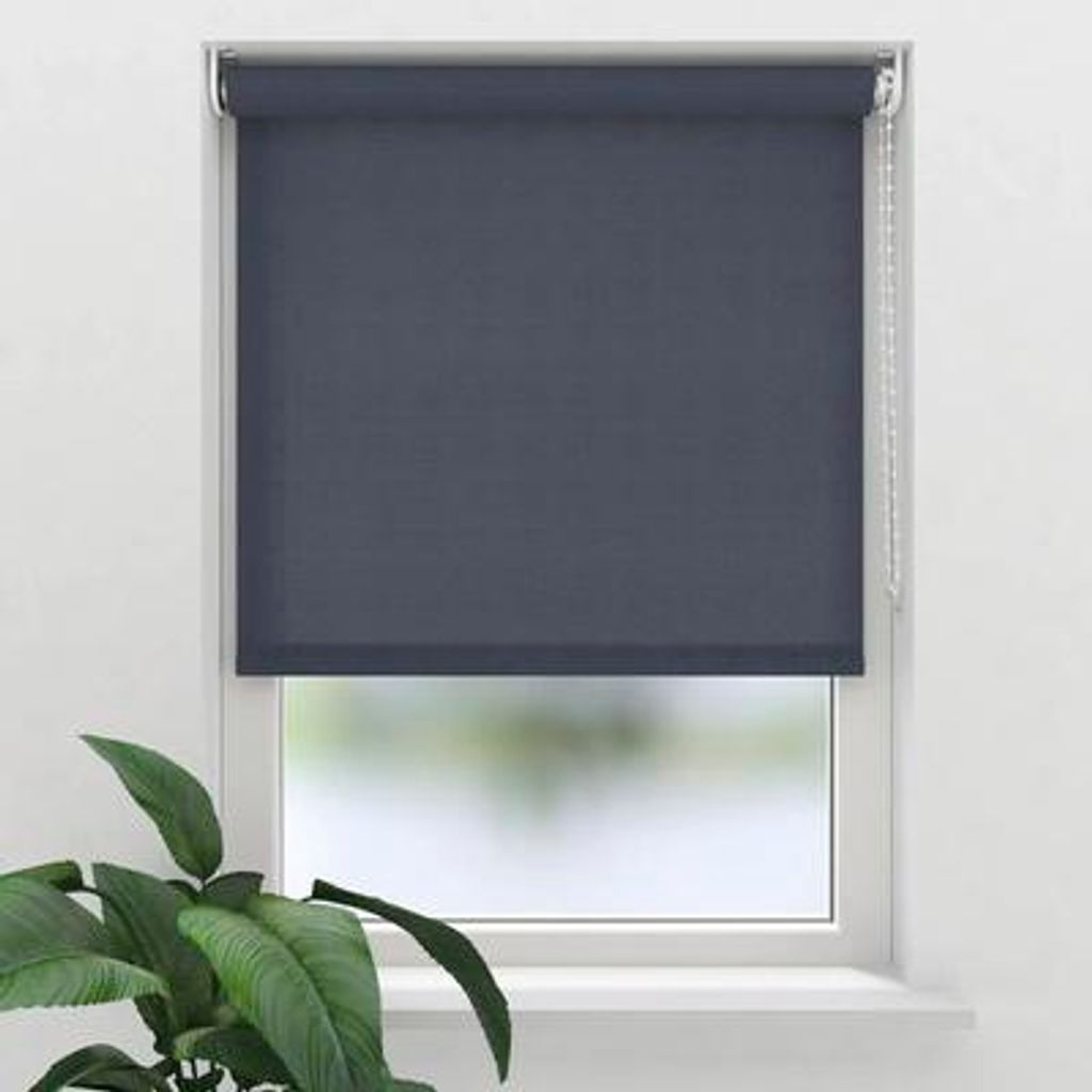 SOLUNA Tageslichtrollo T18 denim blau 140x190 cm inkl. Klemmträger