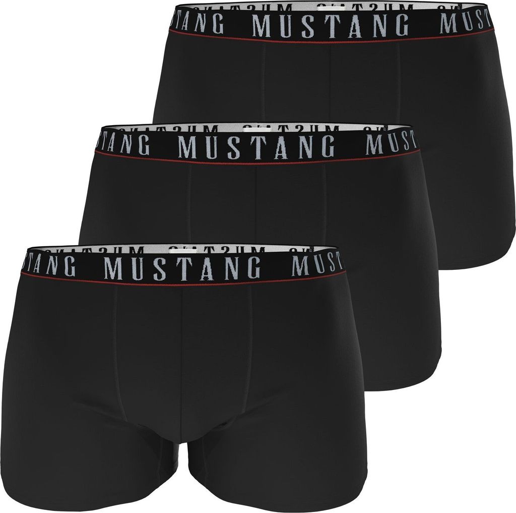 Mustang Boxershorts ARCHIE RETRO 3er Pack schwarz S(4) Produktbild 