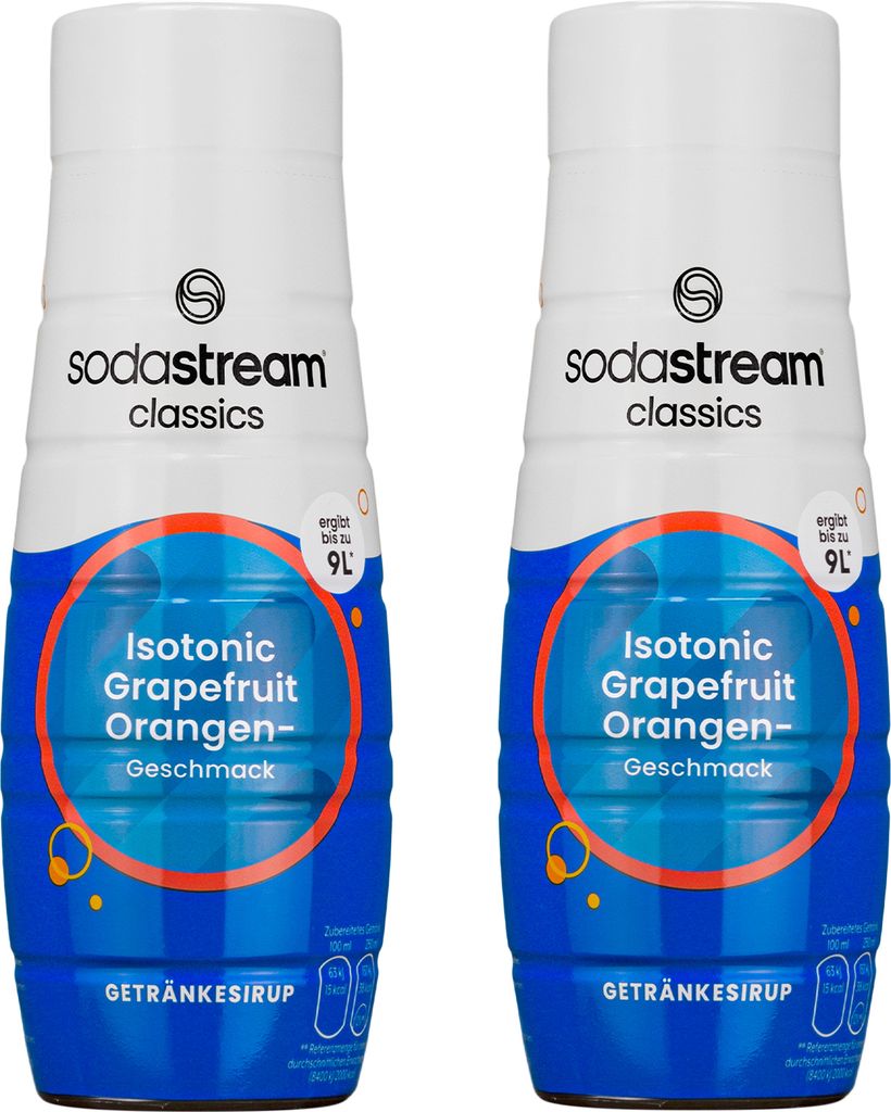 SodaStream Isotonischer Sirup Grapefruit Orange 2x440ml Getränkesirup