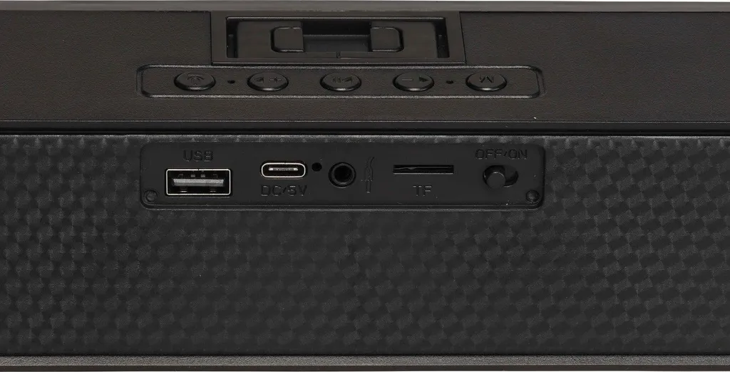 Mini Barre de Son Bluetooth Surround - Enceinte TV Compacte Noire