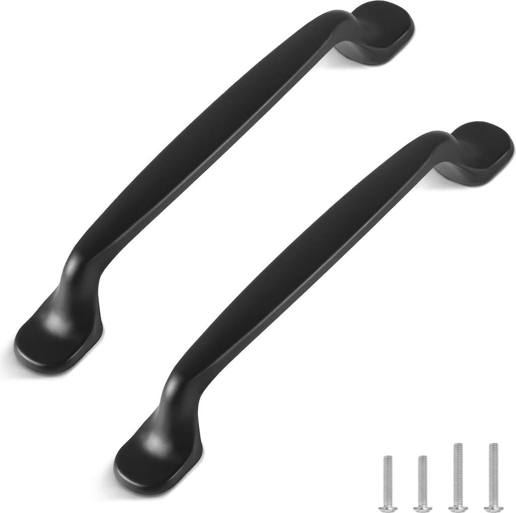 12 Stück moderne Möbelgriff - schlichte Schubladengriffe - Schranktürgriffe - Bogenzüge - Möbelgriff für Küche - Schlafzimmer - Bohrabstand ...