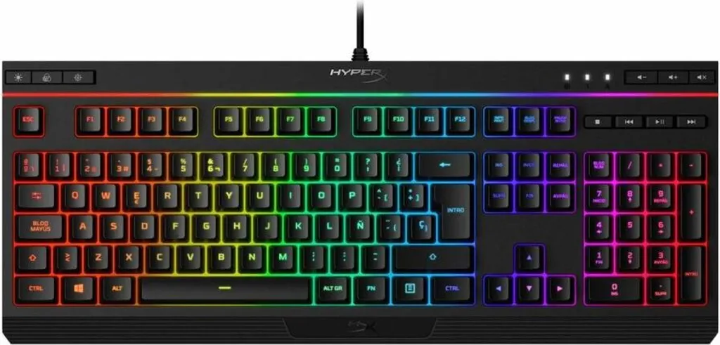 Clavier Gaming Membrane HyperX Alloy Core RGB Qwerty Espagnol Noir - 2