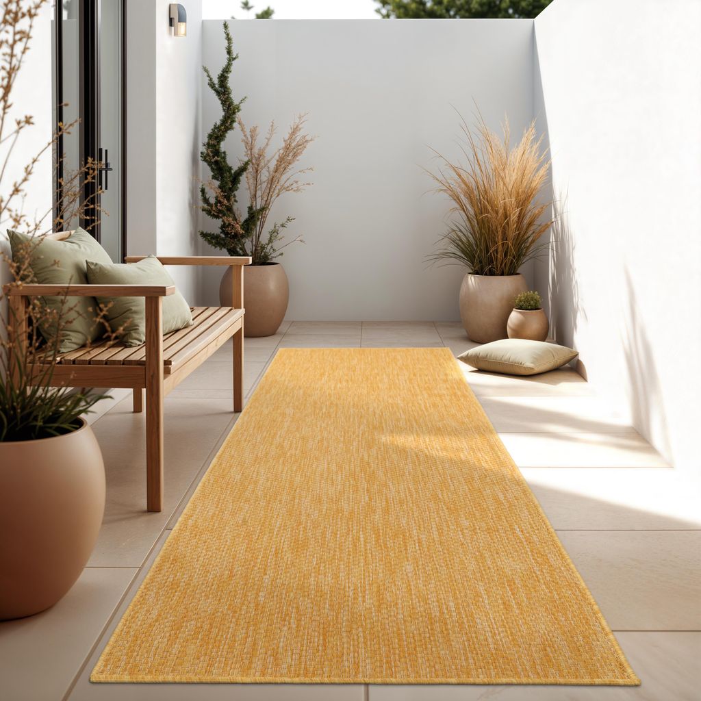 In- & Outdoor Teppich Flachgewebe einfarbig modern Produktbild 