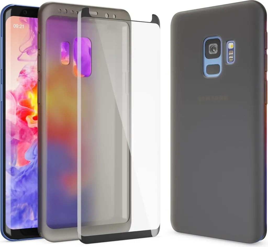 Custodia Samsung Galaxy S9 NALIA 360 Full Cover Bumper Nero Elegante
