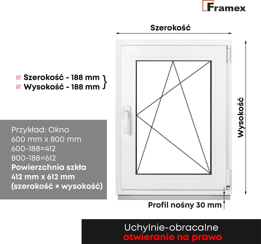 Okno piwniczne Framex wewnatrz biale/na zewnatrz antracyt Zdjęcie produktu 